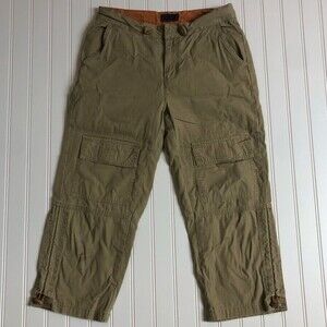 American Eagle Outfitters Tan Cargo Capris Pants